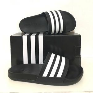 adilette cloudfoam plus stripes slides